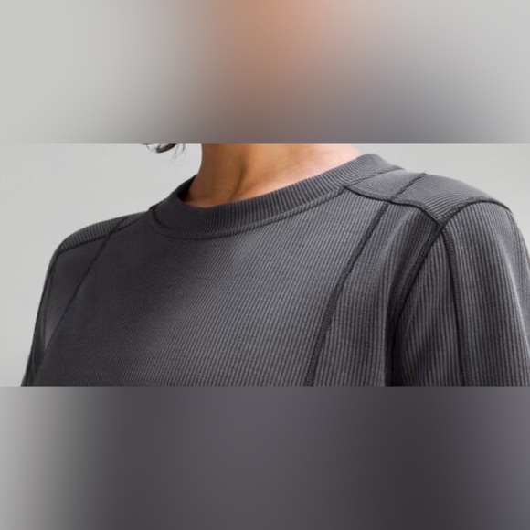 New Lululemon grey Softstreme short sleeve t-shirt relaxed mini dress A-line 0 - Picture 5 of 10